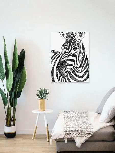 Photocircle Photocircle Poster / Leinwandbild - Zebra – Produktbild 4 von 4