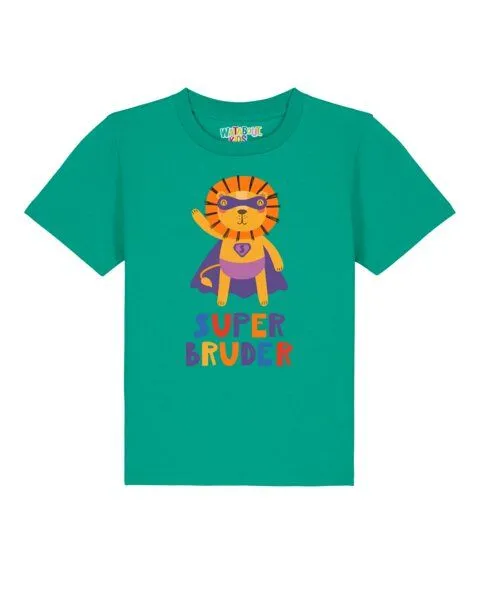 watabout.kids watabout.kids T-Shirt Kinder Löwe Superbruder, Go green, – Produktbild 1 von 2