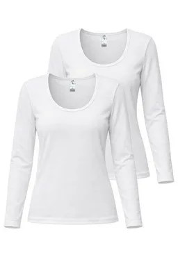 Haasis Bodywear Haasis Bodywear Damen CLASSIC 1/1 Arm Shirt, 3er Pack, Bio Baumwolle – Produktbild 1 von 1