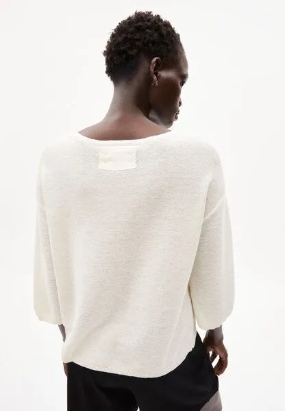 ARMEDANGELS ARMEDANGELS RATHAA LINO - Damen Pullover aus Leinen-Mix, Offwhite, – Produktbild 2 von 3