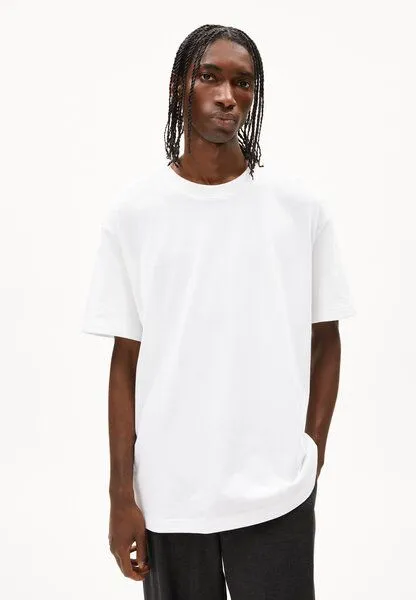 ARMEDANGELS ARMEDANGELS AADRU Herren Oversized T-Shirt aus Bio-Baumwolle, White, – Produktbild 1 von 4