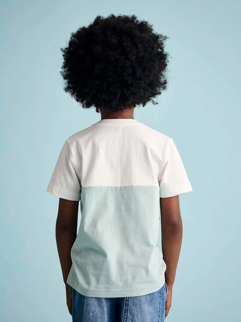 Vertbaudet Jungen T-Shirt, Mintgrün, – Produktbild 3 von 4