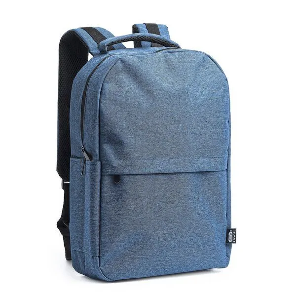 Stamina Stamina Leichter Rucksack Meliert mit Notebookfach aus recyceltem RPET-Polyester mit Powerbank Anschluss, Schwarz, – Produktbild 1 von 4