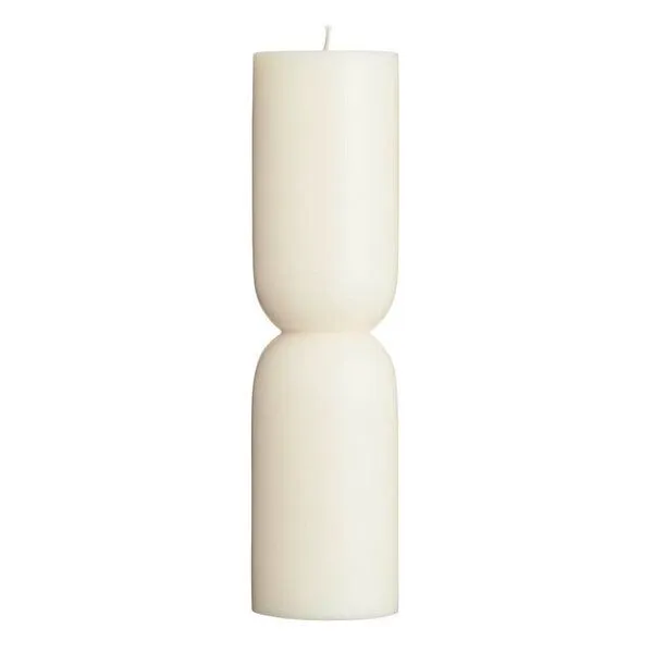 Originalhome Originalhome Nachhaltiges Kerzengeschenk: Handgegossene vegane Designkerze - Organic L,, Wollweiß, – Produktbild 2 von 3