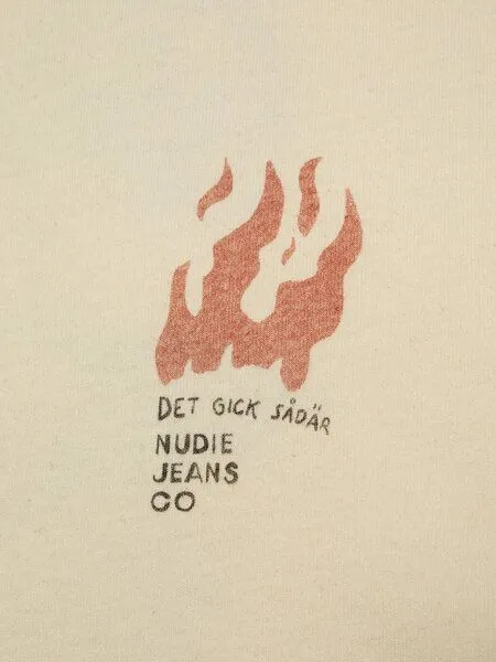 Nudie Jeans Nudie Jeans T-Shirt Koffe Fails, Ecru, – Produktbild 3 von 4