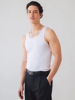 Honest Basics Honest Basics Herren Geripptes Tanktop aus Bio- und recycelter Baumwolle – Produktbild 1 von 1