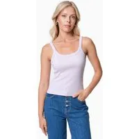 ORGANICATION ORGANICATION IPEEK | Ripp-Tanktop aus TENCEL Modal und Bio-Baumwolle, Soft lilac, – Produktbild 1 von 1