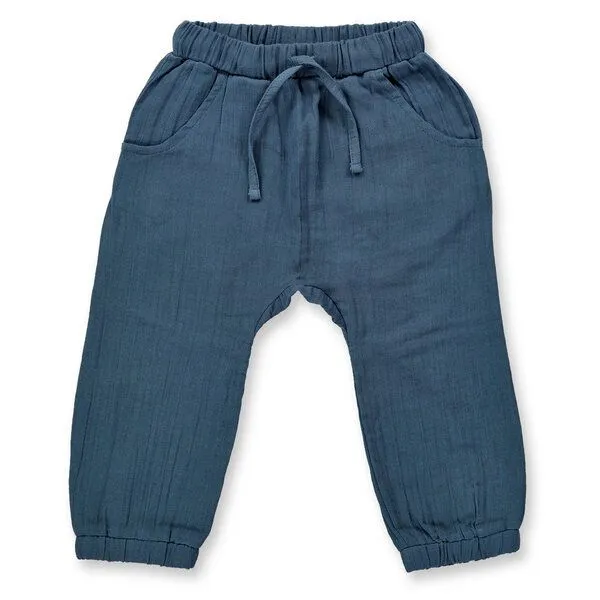 Sense Organics Sense Organics Baby Hose Bio Baumwolle Musselin, Blue grey, – Produktbild 1 von 1