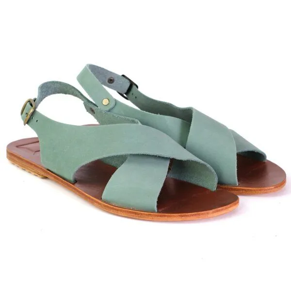 SORBAS SORBAS '29 Sandalen aus Leder, Cyan (grün), – Produktbild 2 von 3