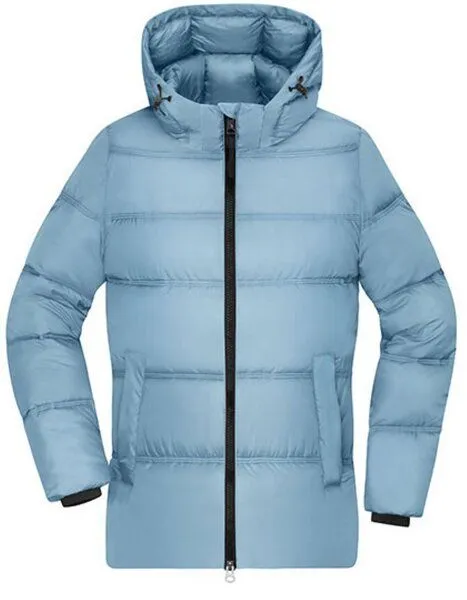 Daiber Daiber Damen Pufferjacke Winterjacke Steppjacke mit abnehmbarer Kapuze Reduziert, Blau (milky), – Produktbild 2 von 2