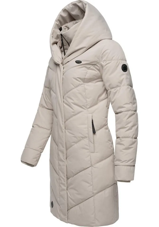ragwear ragwear Steppmantel Natalka stylischer, gesteppter Winterparka mit gefütterter Kapuze, Grau, – Produktbild 3 von 4