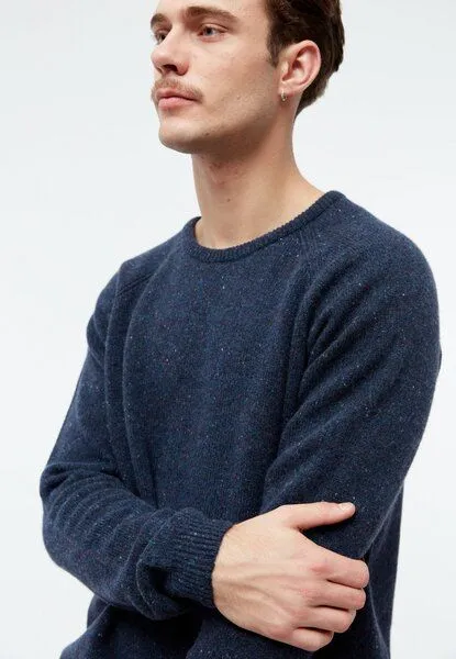 Givn Berlin Givn Berlin Strickpullover GBCOOPER aus recyceltem Wollgemisch, Dark blue, – Produktbild 4 von 4