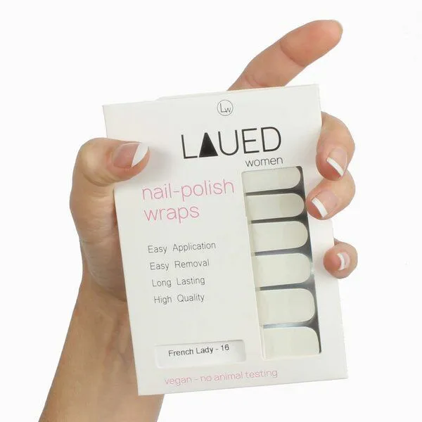 Vargu Vargu LAUED vegane Nagelfolien grafics, French lady, – Produktbild 1 von 4