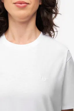 Natural Vibes T-Shirt Natural Vibes Bio GOTS | NV Logo T-Shirt | Weißes T-Shirt | Herren Damen T-Shirt – Produktbild 1 von 1