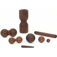 rollholz rollholz SET (8-teilig) - das Faszien- und Massageset aus Holz – Produktbild 1 von 1