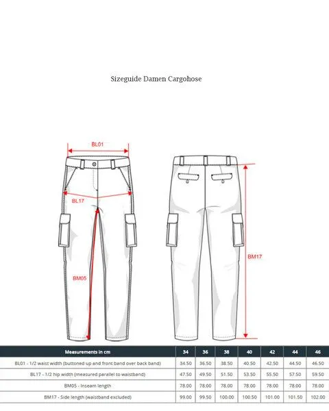 YTWOO YTWOO Nachhaltige Cargohose für Damen aus Bio-Baumwolle und Elasthan für Komfort und Stil, Schwarz, – Produktbild 3 von 3