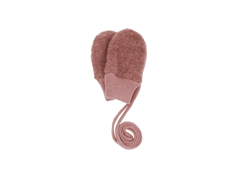 Maximo Maximo Baby Handschuhe Bio-Schurwolle Fleece heiderose-meliert (3 Mon.), Rosa, – Produktbild 1 von 2