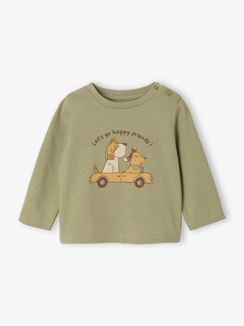 Vertbaudet Jungen Baby Shirt, Pistaziengrün, – Produktbild 1 von 4