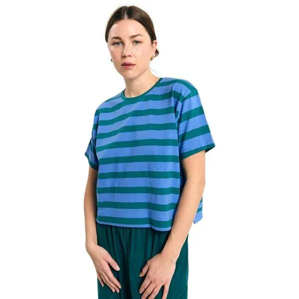 SUITE13LAB Suite13lab T-Shirt ISQUIA, Stripes green, – Produktbild 1 von 4