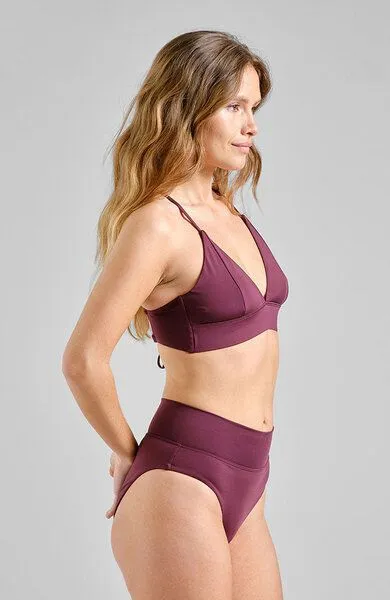 Dedicated DEDICATED Damen Bikinihose „Slite" recycelt, Burgundy, – Produktbild 2 von 4