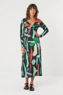 SKFK SKFK Damen vegan Kleid Irantzu Mehrfarbig – Produktbild 1 von 1