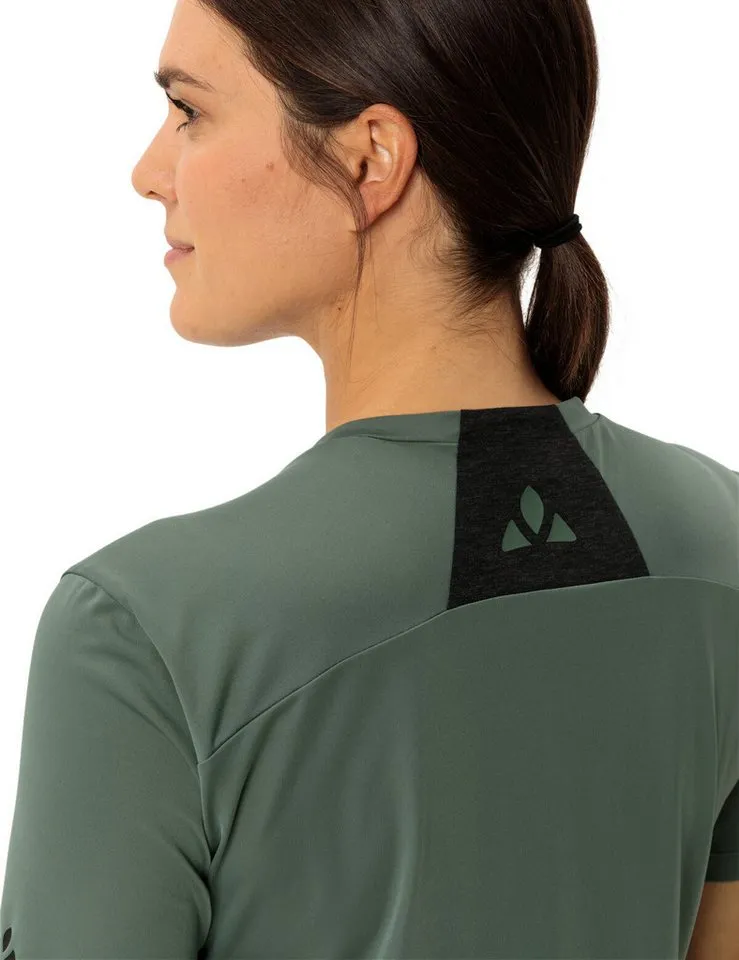 Vaude Vaude Funktionsshirt Wo Qimsa Logo Shirt sportlicher Schnitt, Kurzarm, sportlich, für Sport und Outdoor, Grün, – Produktbild 3 von 5