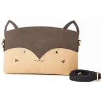 El Puente El Puente Kindertasche "Katze" | Fair Trade & Handmade aus Indien, Braun,schwarz, – Produktbild 1 von 1