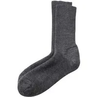 hessnatur hessnatur Wollsocke aus reiner Bio-Merinowolle, Anthrazit, – Produktbild 1 von 1