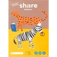 Share share Malblock DIN A4, 100 Blatt, blanko – Produktbild 1 von 1