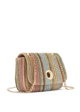 Vivance by Lascana Umhängetasche Minibag, Henkeltasche, Crossbody Bag, Strandtasche, Schultertasche, Handtasche Damen zum Umhängen in Bast-Optik mit Kettenhenkel VEGAN – Produktbild 1 von 1