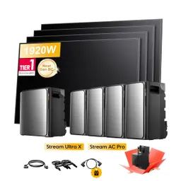 EcoFlow EcoFlow Stream Ultra X, All-in-One Speicher für Balkonkraftwerke, mit 4 x 480Wp Sunpro BC Bifazial Full Black Solarmodul, by Powerness - Stream Ultra X + 4 x Stream AC Pro | 11520Wh / Gratis Smart Meter / Standardversand – Produktbild 1 von 1