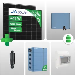 SOLPLANET PV Anlage 13.95 kWp – 30× Ja 465W Black Frame & Solplanet ASW 10kH-T3 Hybrid mit Solplanet Ai-HB G2 Pro Speicher - inkl. 0 % MwSt. für Privatkunden – Produktbild 1 von 1