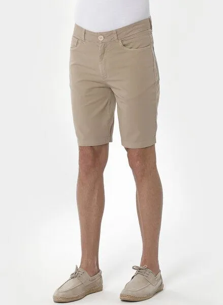 ORGANICATION ORGANICATION Five-Pocket-Shorts aus Bio-Baumwolle, Natur(beige), – Produktbild 3 von 3