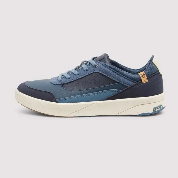 SAOLA SAOLA Quito W - leicht & vegan Sneaker mit elastischen Schnürsenkeln, Navy, – Produktbild 3 von 4