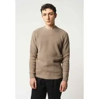 MELA MELA Strickpullover Style RAVI aus 100% Bio-Baumwolle, Hazel blend (braun), – Produktbild 1 von 1