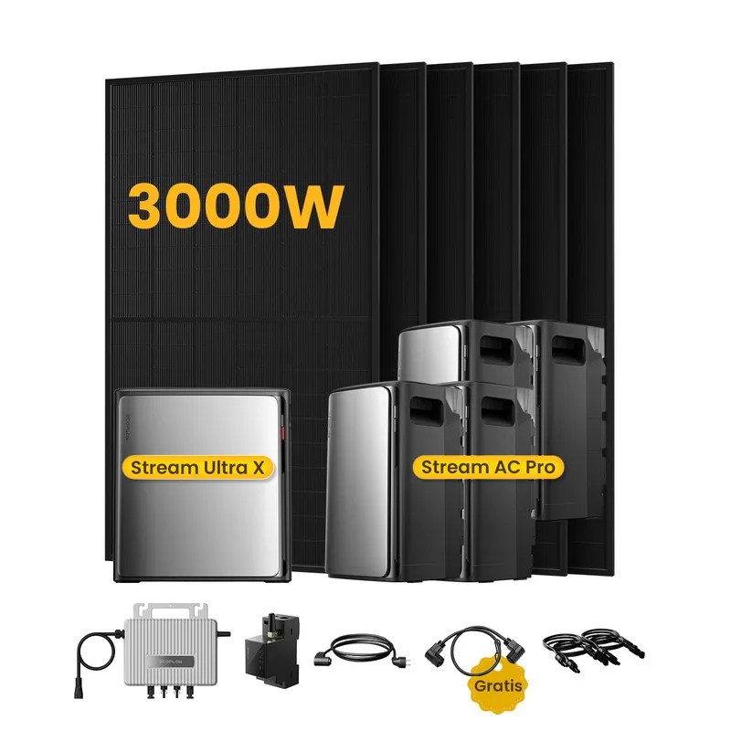 EcoFlow EcoFlow Stream Ultra X, Solaranlage mit Speicher, mit 6 x 500W Bifazialen Solarmodulen, by Powerness - Stream Ultra X + 4 x Stream AC Pro | 11520Wh / 1 x Smart Meter / Standardversand – Produktbild 1 von 1