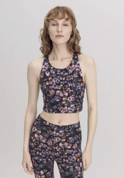 hessnatur hessnatur Bustier Fitted Highneck ACTIVE LIGHT, Lavendelgrau, – Produktbild 1 von 4
