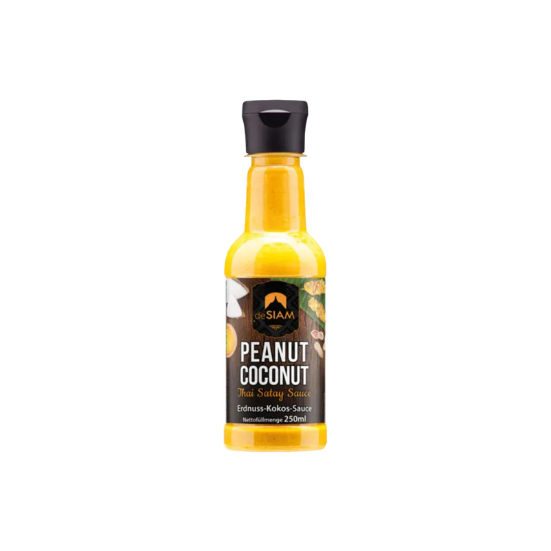 Desiam Desiam Peanut Coconut Thai Satay Sauce, Erdnuss-Kokos-Sauce, 250ml – Produktbild 1 von 1