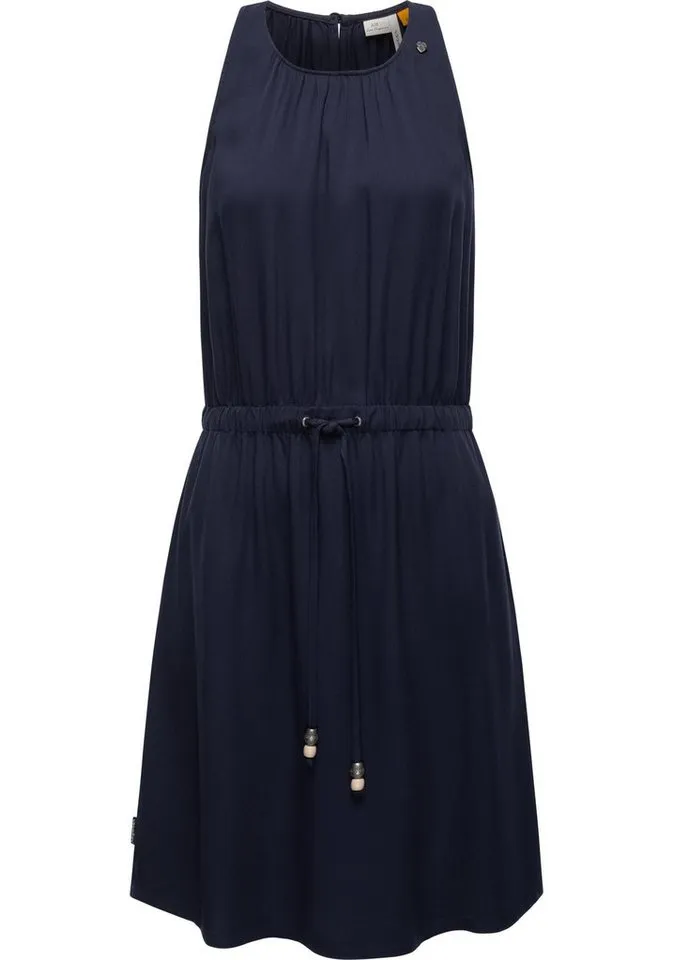 ragwear ragwear Blusenkleid Sanai stylisches Sommerkleid mit verspielten Details, Blau, – Produktbild 1 von 2