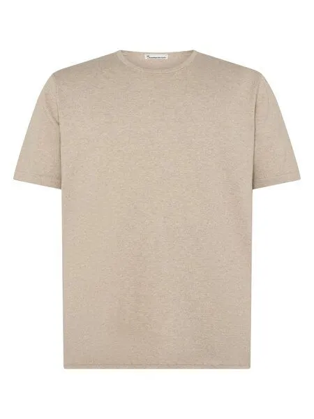 KnowledgeCotton Apparel KnowledgeCotton Apparel Gestricktes T-Shirt aus Bio-Baumwolle und Kaschmir, Beige-light-feather-gray, – Produktbild 1 von 1