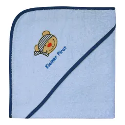 Wörner Wörner Kapuzen-Badetuch 100x100 cm mit Motiv hellblau – Produktbild 1 von 1