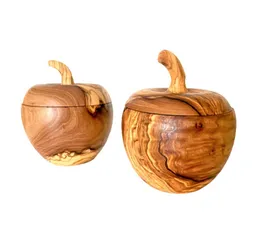 Olivenholz erleben Olivenholz erleben Dose wie Apfel aus Olivenholz – Produktbild 1 von 1