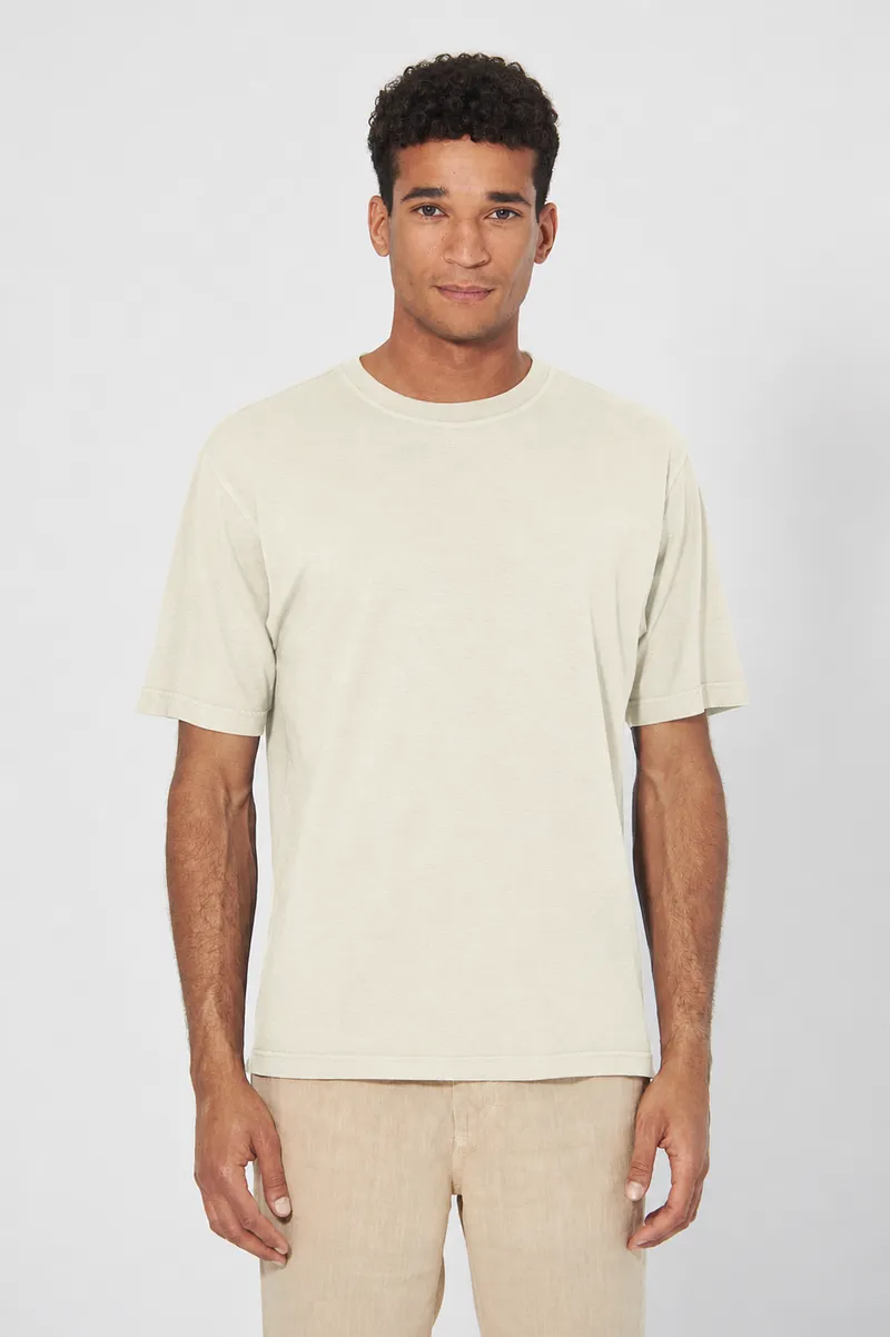 HempAge Hempage Herren vegan T-Shirt Basic Natur, Weiß, – Produktbild 2 von 2