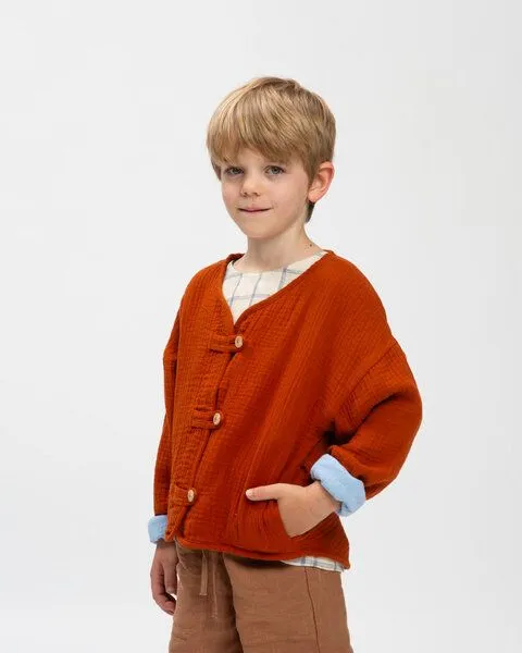 MATONA Matona Wendejacke für Kinder / Inside Out Jacket, Brick, – Produktbild 1 von 4