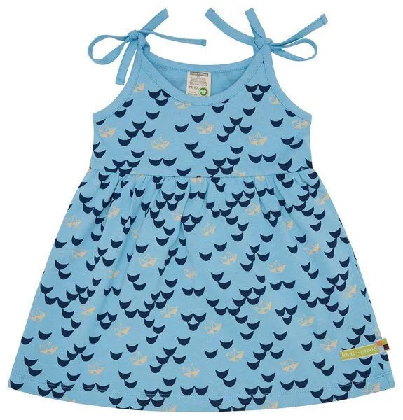 loud + proud loud + proud Babys & Kinder Kleid Druck, GOTS-zertifiziert, Air(blau), – Produktbild 1 von 3