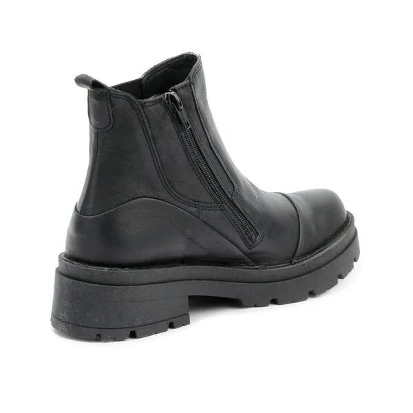 Grand Step Shoes Grand Step Shoes Edda Boots aus pflanzlich gegerbtem Leder, Schwarz, – Produktbild 4 von 4