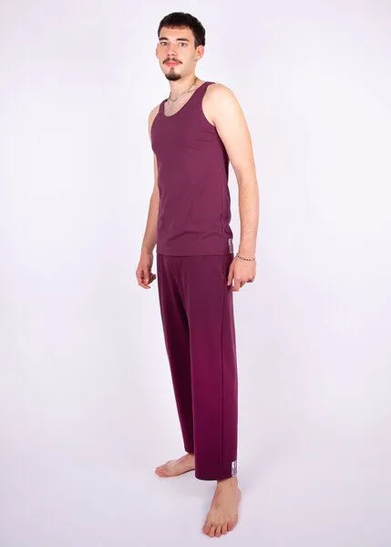 ÆVRIL ÆVRIL Unisex Tank Top // Aubergine Red// Bio-Baumwolle – Produktbild 2 von 3