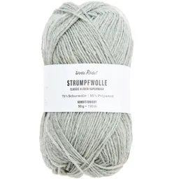 Wolle Rödel Wolle Rödel Strumpfwolle Classic 4fädig Hellgrau – Produktbild 1 von 1