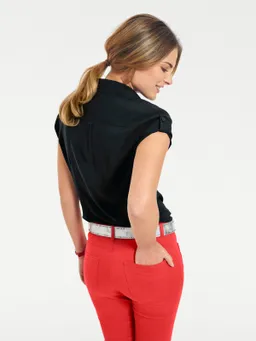 heine Kurzarm-Bluse schwarz – Produktbild 1 von 1