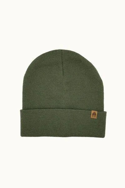 Kopyto Kopyto WOLF - Glatte Zweilagige Beanie Mütze aus 100% RWS-Merinowolle, Olivgrün, – Produktbild 3 von 5